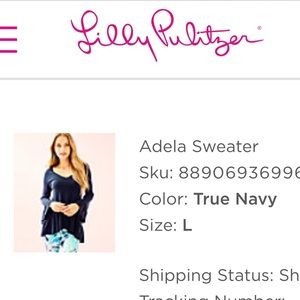 Adela Sweater True Navy Lilly Pulitzer